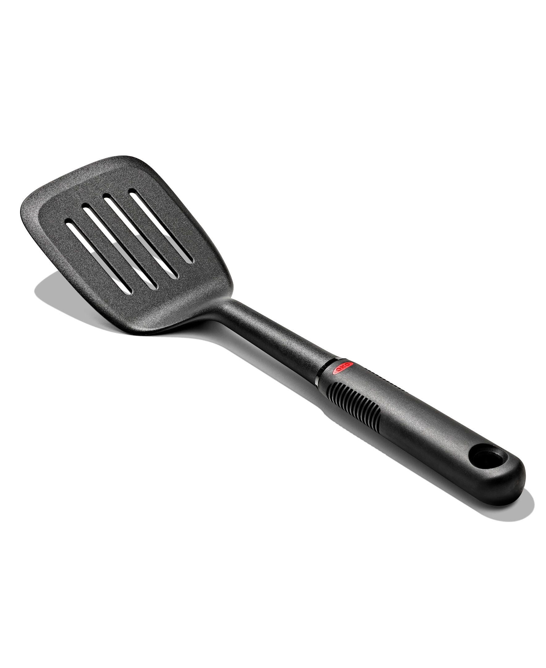 (3 pack) OXO Nylon Slotted Turner, Black