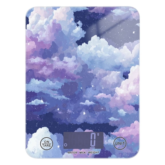 Food Scale Small Food Scale Kitchen Scale Kitchen Electronic Scale Multifunctional Digital Kitchen Scale Baking and Cooking Scale Purple Sky