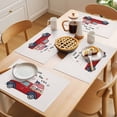 thumbnail image 5 of Happy Independence Placemats Set of 4, Day Truck Pull American Flag Non-Slip Place Mats Washable Table Mats for Kitchen Dining Table Decorations Indoor/Outdoor, 5 of 9