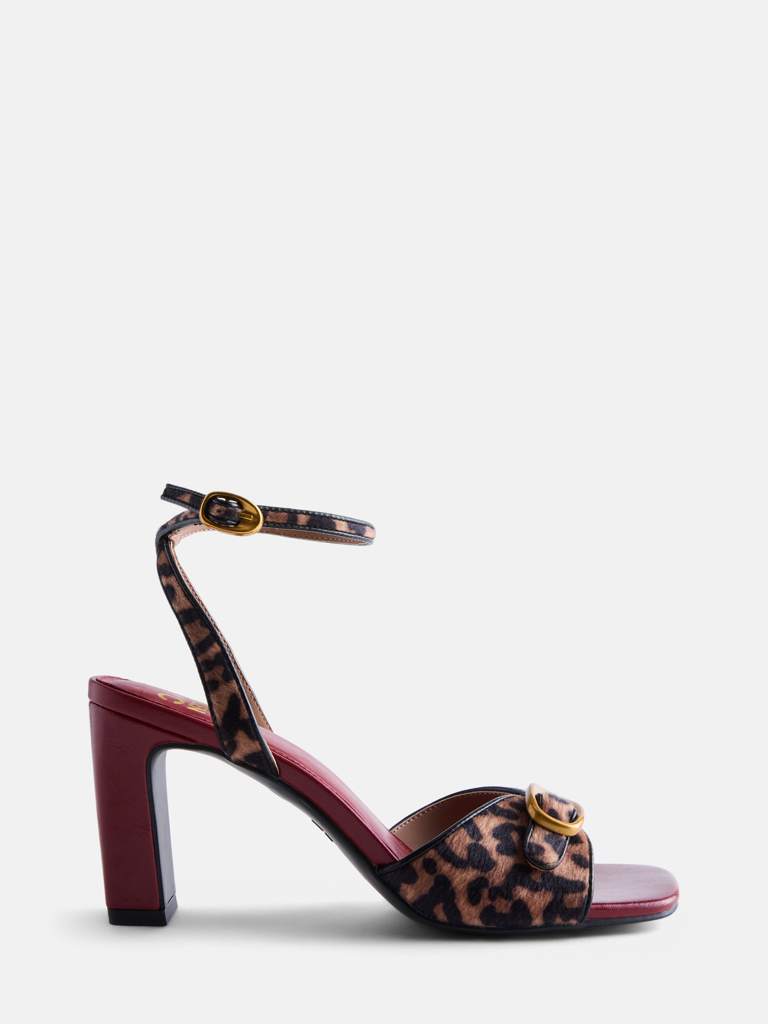 Madden NYC Women's Buckle Heels, Leopard photo 1