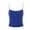 Blue, variant on Women´s Crop Cami Tops, Spaghetti Strap Square Neck Contrast Color Slim Fit Camisole