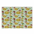 thumbnail image 1 of Fruits Cutting Board, Citrus Kiwi Lemon Leaves Apricot Watermelon Fresh Exotic Kitchen, Decorative Tempered Glass Cutting and Serving Board, Small Size, Earth Yellow Lime Green, by Ambesonne, 1 of 1