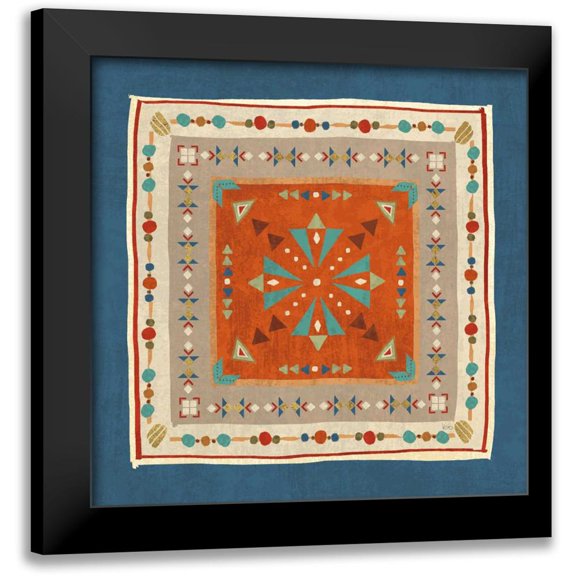 Charron, Veronique 12x12 Black Modern Framed Museum Art Print Titled - Southwest at Heart Tile V
