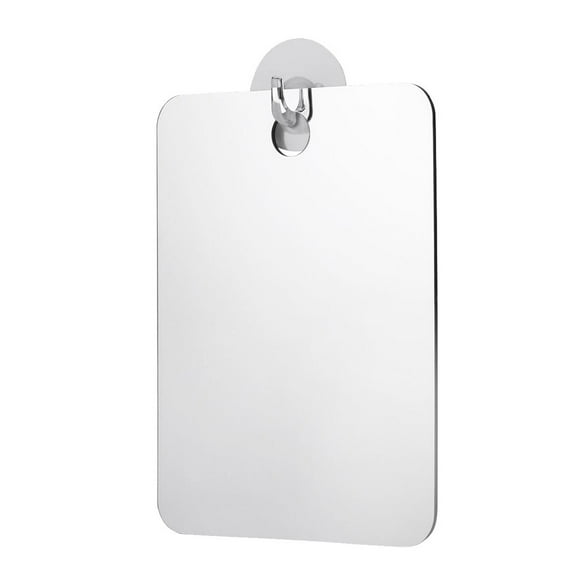 Fog Free Shower Mirror, Unbreakable Acrylic Travel Mirror with Suction Cup, Anti-Fog Makeup And Shaving Mirror for Bathroom Home Travel, 1X Unbreakable Mirror 1X Suction Cup