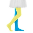 thumbnail image 5 of dazeni Tights for Girls Color Block Ballet Leggings Ultra-Soft Footed Dance Stockings School Uniform Tight Carnival Outfits for Play Clothes Yellow 2-8 Years, 5 of 7