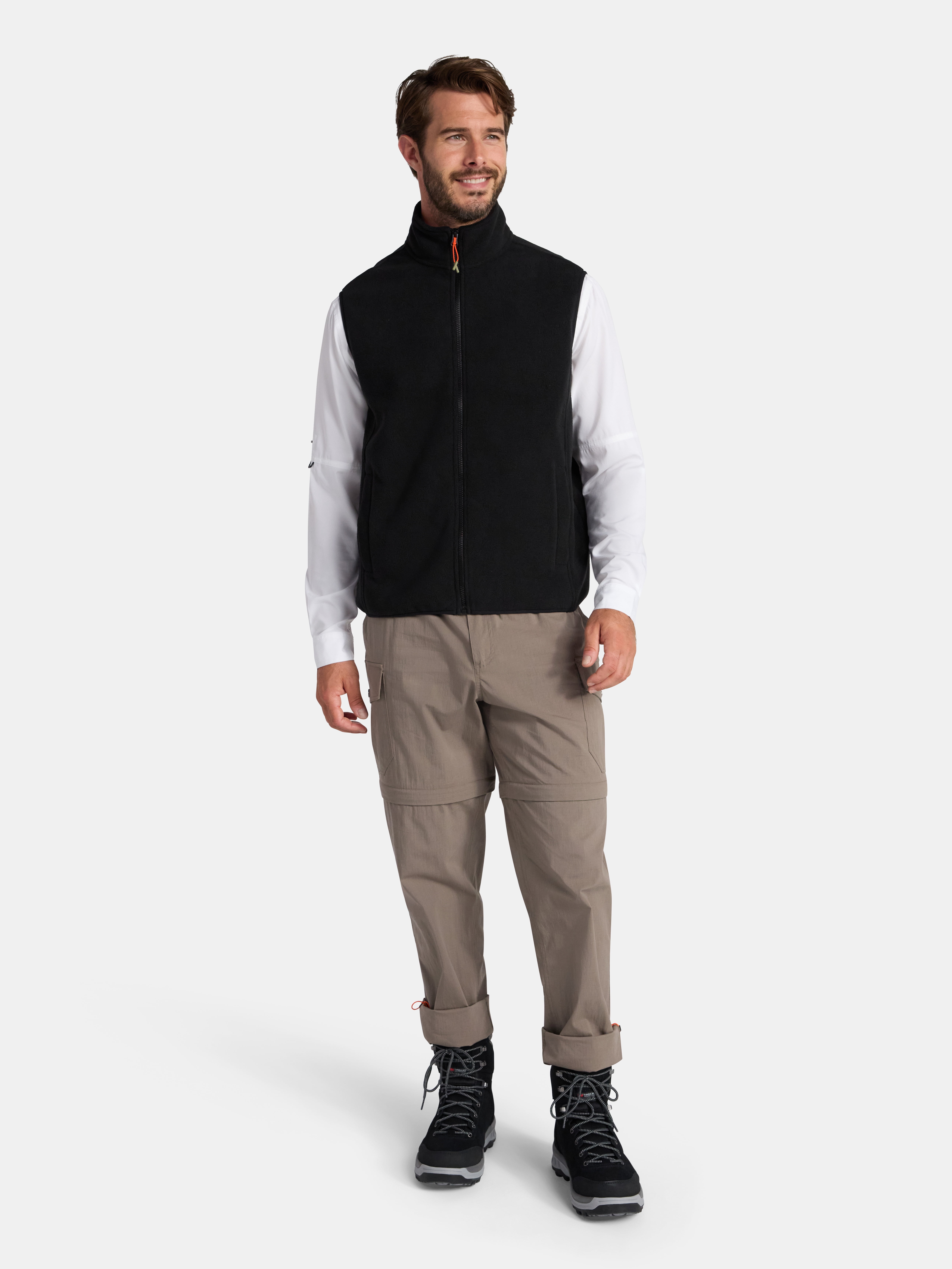 Ozark Trail Men's and Big Mens's Polar Fleece Vest, Sizes S-3XL