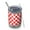 Red and Black, variant on 12oz Tumblers Black White Small Checkered Pattern Vacuum Insulated Stainless Steel Travel Tumbler Cups Mug with Lid and Straw for Beer,Coffee,Beverages with Cleaning Brush for Cold & Hot Drinks