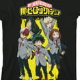 thumbnail image 2 of My Hero Academia UA School Uniform Characters Crew Neck Short Sleeve Boys' Black T-shirt-XL, 2 of 4