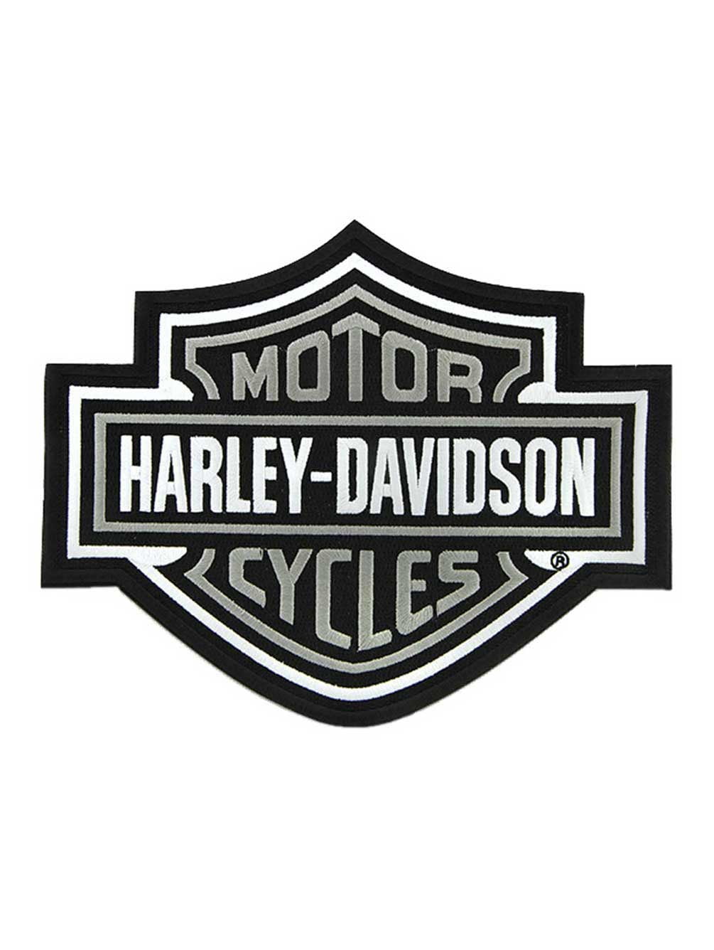 Harley-Davidson 3 inch Embroidered RWB #1 Logo Small Emblem Sew-On Patch 