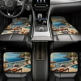 thumbnail image 7 of Vsdgher Coastal Style Garden Villa Car Foot Mat Set of 4 Pieces Universal Floor Liner Car Accessories Fits Most Cars, Trucks, Vans, sedans, SUV, 7 of 7