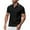 Black, variant on Mens Polo with Short Sleeves, George Commuter Button-Up Shirt with Short Sleeves, Size , L, Black