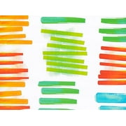 Pack of 1, Watercolor Rainbow 24" x 100' Gift Wrap Roll for Holiday, Party, Kids' Birthday, Wedding & Special Occasion Packaging