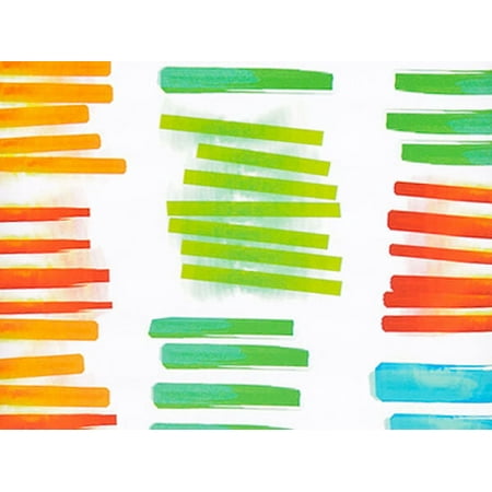 Pack of 1, Watercolor Rainbow 24" x 100' Gift Wrap Roll for Holiday, Party, Kids' Birthday, Wedding & Special Occasion Packaging