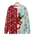 thumbnail image 1 of Chemises de Noël à Manches Longues pour Hommes Mode Décontractée Chandail de Noël Chandail en Molleton Impression 3D Manches Longues Col Rond Chandail Haut Chemisiers Chemises de Noël pour Hommes Manches Longues, 1 of 5