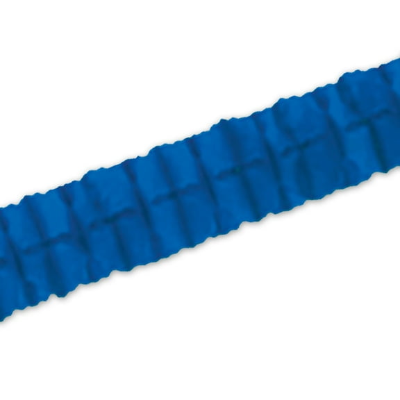 Beistle Pack of 12 Packaged Blue Tissue Leaf Garland Decorations 4.5" x 12'