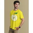 thumbnail image 3 of Old Glory Mens Halloween Apple Slice Costume Short Sleeve T Shirt, 3 of 6