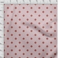 thumbnail image 4 of oneOone Viscose Jersey Light Pink Fabric Polka Sewing Fabric By The Yard Printed Diy Clothing Sewing Supplies 60 Inch Wide, 4 of 7