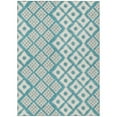 thumbnail image 2 of Addison Rugs Chantille Indoor/Outdoor Transitional Diamonds Teal Washable Rectangle Rug, 2'6" x 3'10", 2 of 6