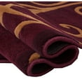 thumbnail image 4 of HR HANDCRAFT RUGS HR Burgundy, Mocha, and Multi Modern Contemporary Area Rugs-Abstract Wavy Swirls -Shed Free 5' x 7', 4 of 5