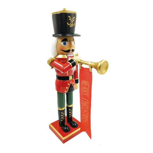 Santa's Workshop Inc. Home Decorative 14" Bugling Merry Christmas Nutcracker