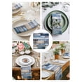 thumbnail image 4 of nqOlkjepod Blue Wooden Grain Cloth Napkins Set of 4 Reusable Dinner Napkins, Farmhouse Country Abstract Art Cocktail Napkin Washable Table Napkins for Wedding/Holiday Party/Baby Shower 20"x20", 4 of 8