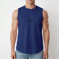 thumbnail image 2 of Ccpelsie Mens Vacation Tank Top Summer Sleeveless Beach Soft Muscle Tee Comfort Lightweight Casual(Blue,2XL), 2 of 9