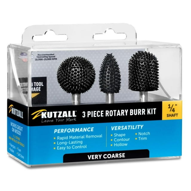 Kit de fresas rotativas Kutzall para madera tallada en madera muy gruesa para Bosch