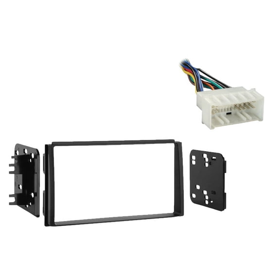 Fits Kia Spectra 5 2007-2009 Metra Double DIN Dash Kit with Harmony Radio Harness