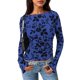 thumbnail image 1 of Remera PRETTYGARDEN 2025 Floral de Malla Fruncida Azul Real Talle L, 1 of 8