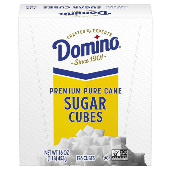 Domino Premium Pure Cane Sugar Cubes Dots, 1 Pound Box