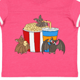 thumbnail image 4 of Inktastic Movie Loving Bats with Popcorn and Soda Boys or Girls Toddler T-Shirt, 4 of 5