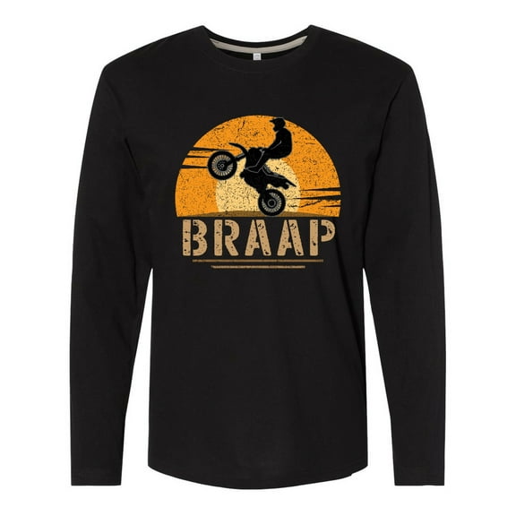 Inktastic Motocross Braap BMX Sports Long Sleeve T-Shirt