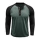 thumbnail image 4 of pstuiky Camisas suaves de manga larga para hombre, Camisa informal de manga larga raglán con botones y parches lisos para hombre Tops de talla grande para hombre xxxl, 4 of 6