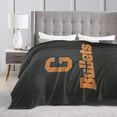 thumbnail image 4 of Gettysburg College Logo Fleece Blanket, Very Soft Microfiber Flannel Blanket for Couch Warm and Cozy for All Seasons, Black, 4 of 6