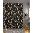 thumbnail image 2 of BOO Halloween Pumpkin Ghost Black Shower Curtain Set ，Waterproof Fabric Shower Curtains Shower Curtains for Bathroom,Bathroom Decor 72"x84", 2 of 6