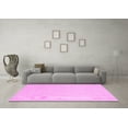 thumbnail image 3 of Ahgly Company Indoor Round Solid Pink Modern Area Rugs, 6' Round, 3 of 4