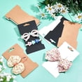 thumbnail image 4 of 200 Pcs Necklace Display Cards 4 Styles Paper Hair Ties Folding Display Cards Necklace Card Holder Jewelry Display Hanging Folding Cards, 4 of 5