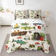 thumbnail image 2 of Homewish Big Bass Fish Twin Bedding Sets 7-Piece for Teens Female Men,Fishing Hunting Bedding Comforter Set Microfiber,Happy Camping Breathable Sheet Sets,Lightweight Room Decor,Reversible, 2 of 8