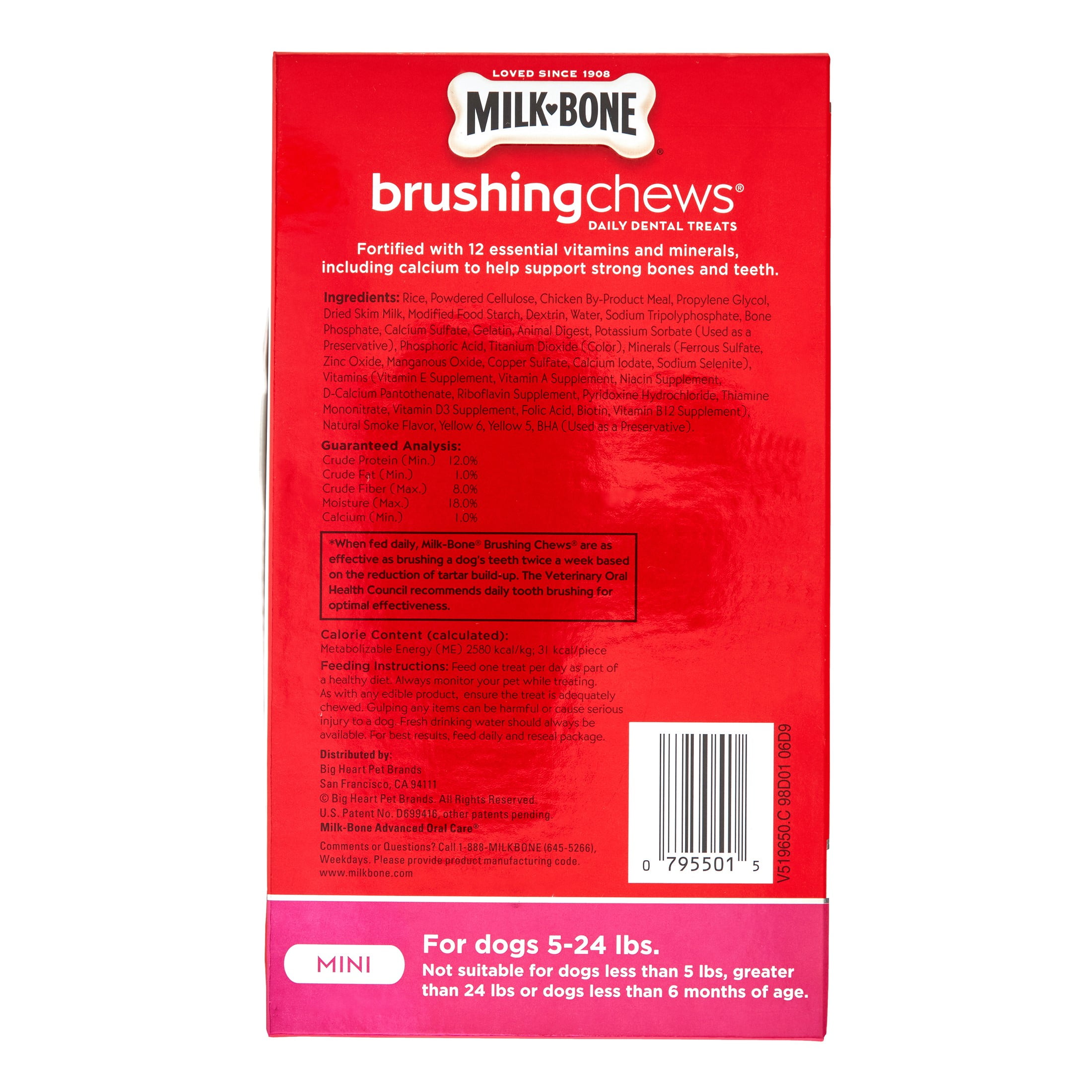 Milk-Bone Brushing Chews Daily Dental Dog Treats, Mini, 22 Oz. (56 Bones) -  Walmart.com