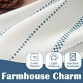 thumbnail image 2 of Curtainking Blue Kitchen Curtains 26x36 inch Length Cafe Curtains for Half Window 2 Panles of Light Filtering Tier Curtains Small Window Curtains, 2 of 8