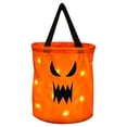 thumbnail image 2 of Clearance Under $2.3! 1 Pack LED Light Up Halloween Candy Bucket Bag with Handle (Open Mouth), 2 of 5