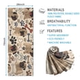thumbnail image 2 of Pug and Footprint Hot Yoga Mat Towel Non Slip for Hot Yoga - Quick-Drying Yoga Mat Cover with 4 Corner Pockets with Travel Bag - Hot Yoga Towel Non Slip 74"x26", 2 of 6