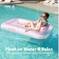 thumbnail image 2 of Tumbona hinchable de bronceado para piscina Float Sloosh, 70 x 46 cm, L, rosa cian, 2 of 7