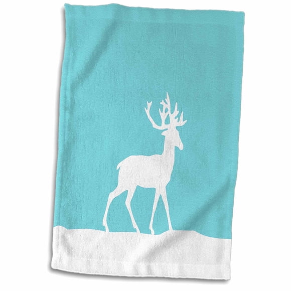 Toalla 3D Rose de Mano/Deportiva 3dRose 15 x 22 cm Forma de Reno