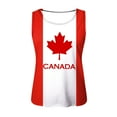 thumbnail image 4 of Hpapadks Womens Summer Tank Tops Canada Day Print Sleeveless Shirt Tops Crew Neck Basic Tanks Camisole Tops for Women Brick Red L, 4 of 4