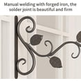 thumbnail image 4 of 2pcs Hanging Plant Wall Hook 3819cm Indoor Wrought Iron Wall Plant Stand With Screws For Plants Lanterns Bird Feeders Wind Chimes, 4 of 4
