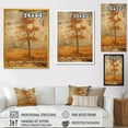 thumbnail image 4 of Designart "Vintage Harmony of Orange Trees" Landscapes Framed Wall Art - Country Orange Tree Living Room Framed Canvas Art, 4 of 6