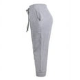 thumbnail image 2 of Sofra Women's Casual Comfy Stretchy Capri Jogger Pants w/ Pockets, 2 of 5