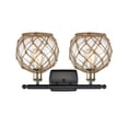 thumbnail image 2 of Innovations Lighting - Farmhouse Rope - 2 Light Bath Vanity In Industrial, 2 of 2