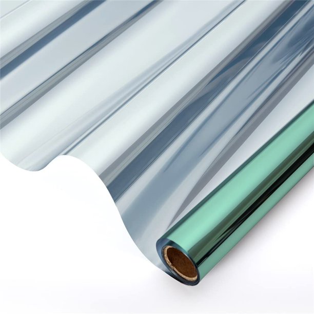 Película de privacidad para ventana, espejo unidireccional, tinte de ventana reflectante autoadhesivo, película de vidrio Anti UV con Control de calor para el hogar y la Oficina